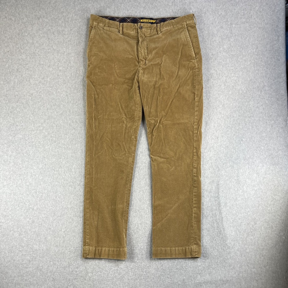Vintage Polo Ralph Lauren Rugby Corduroy Pants Mens 36x32 (Fits 34x30) Rare